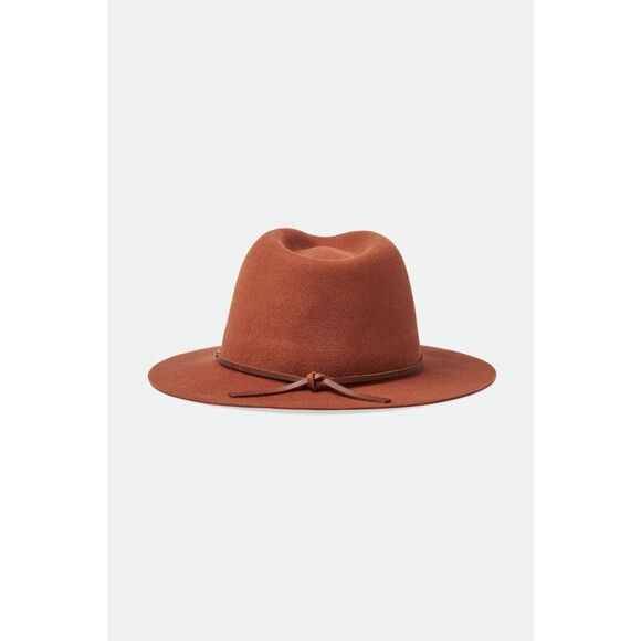 ✨BRIXTON WESLEY PACKABLE BROWN FEDORA✨ - Picture 5 of 11